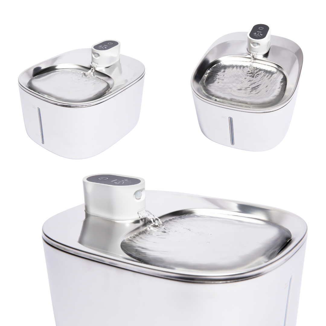Wireless Stainless Steel Cat Fountain
